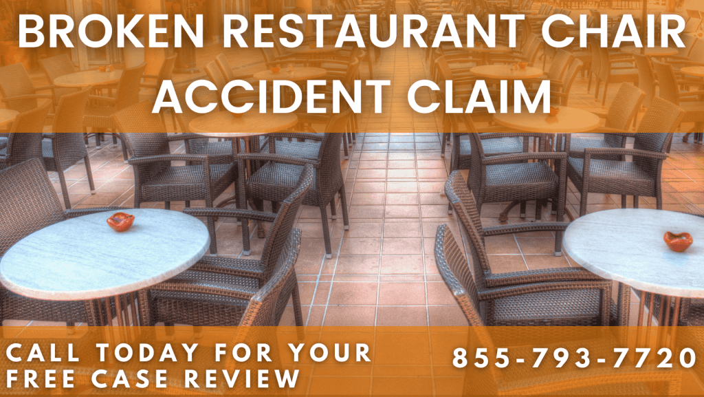broken restaurant accident claim lawsuit sue compensation