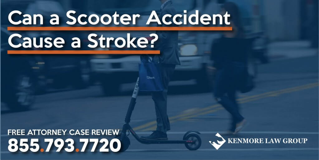 Can a Scooter Accident Cause a Stroke lawyer injury incident attorney brain damage compensation sue lawsuit