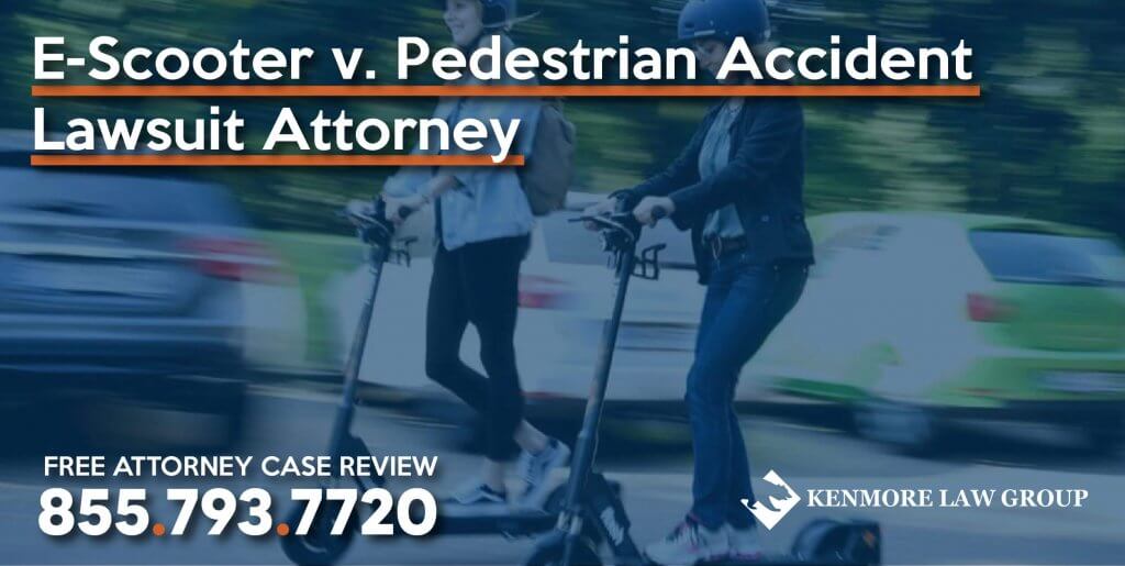 E-Scooter v. Pedestrian Accident Lawsuit Attorney accident liability incident injury
