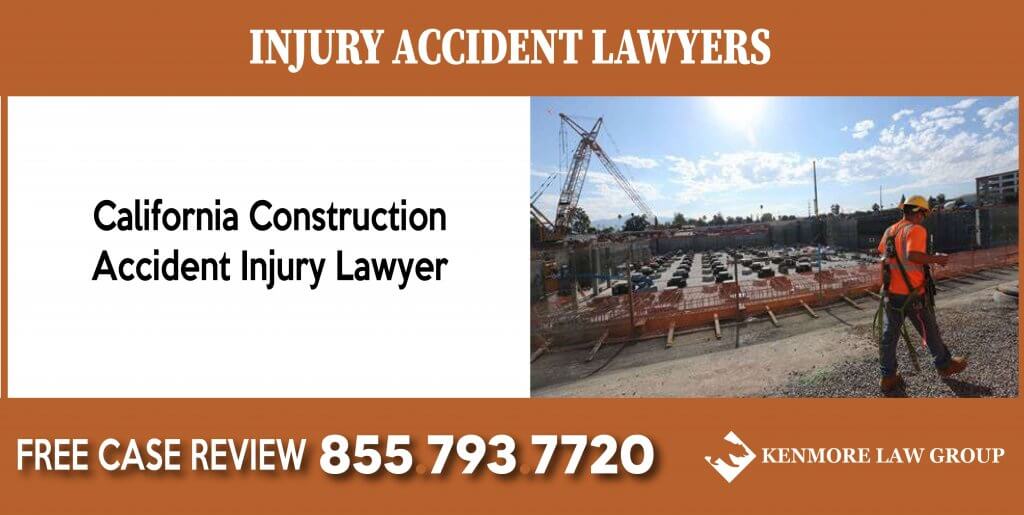 California Construction Accident Injury Lawyer lawsuit attorney liability incident liable sue