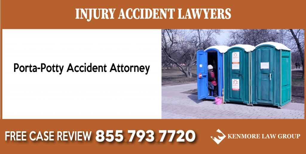 Porta-Potty Accident Attorney lawyer sue lawsuit compensation liability law firm