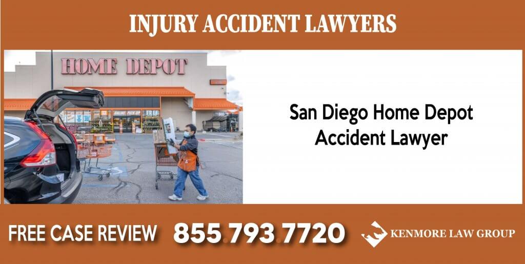 San Diego Home Depot Accident Lawyer liability compensation attorney sue liable incident