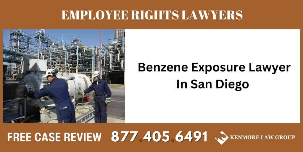 Benzene Exposure Lawyer In San Diego sue liable incident compensation attorney