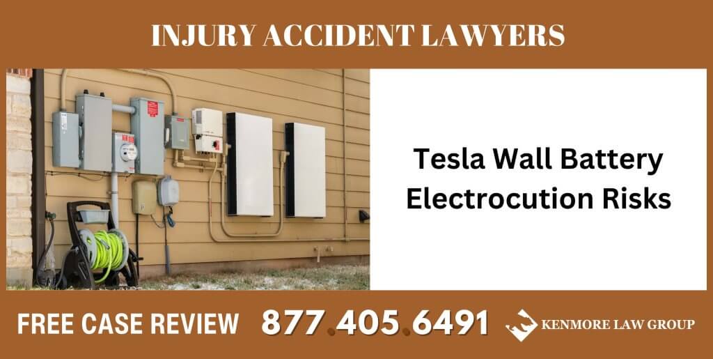 Tesla Wall Battery Electrocution Risks sue kliable incident compensation accident