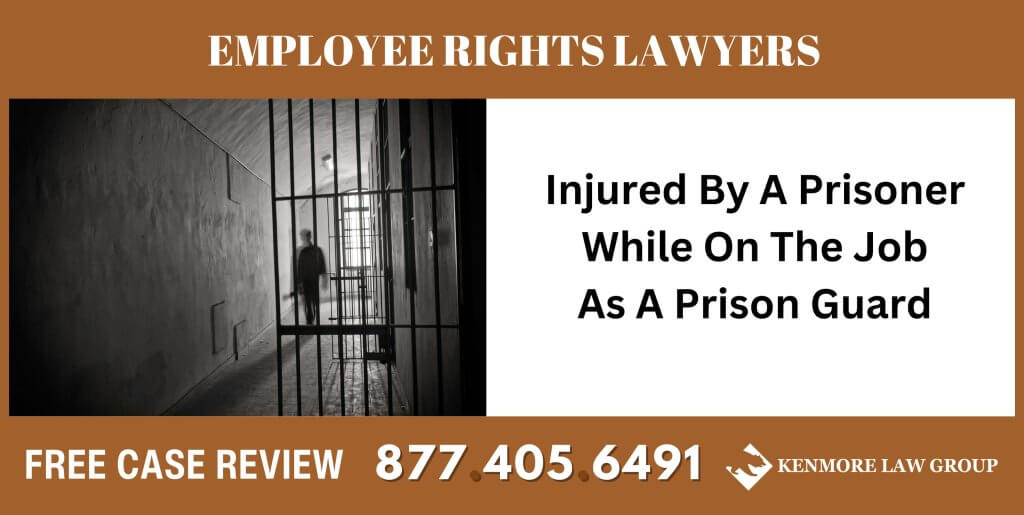 Injured By A Prisoner While On the job sue liable incident compensdation accident